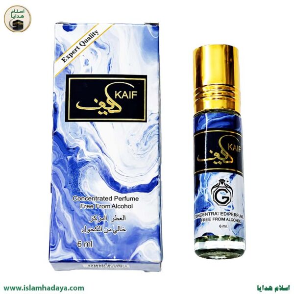 اسلام هدایا   عطر جیبی رولی کیف (KAIF) دریایی و خنک، غلیظ و بدون الکل ۶ میل